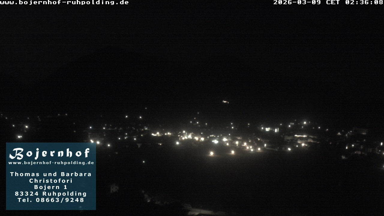 Archiv Foto Webcam Ruhpolding: Unterkunft Bojernhof