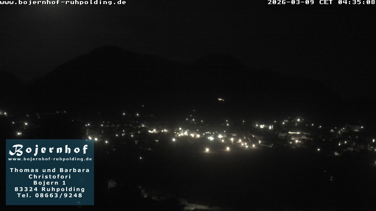 Archiv Foto Webcam Ruhpolding: Unterkunft Bojernhof