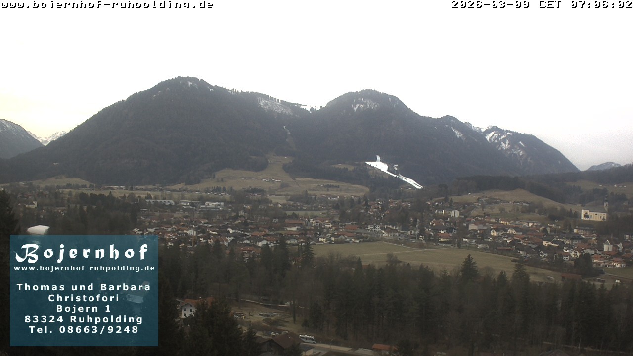 Archiv Foto Webcam Ruhpolding: Unterkunft Bojernhof