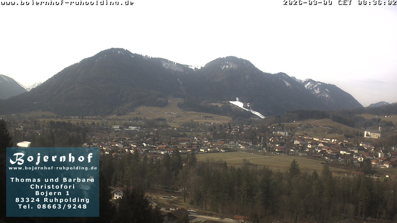 Archiv Foto Webcam Ruhpolding: Unterkunft Bojernhof