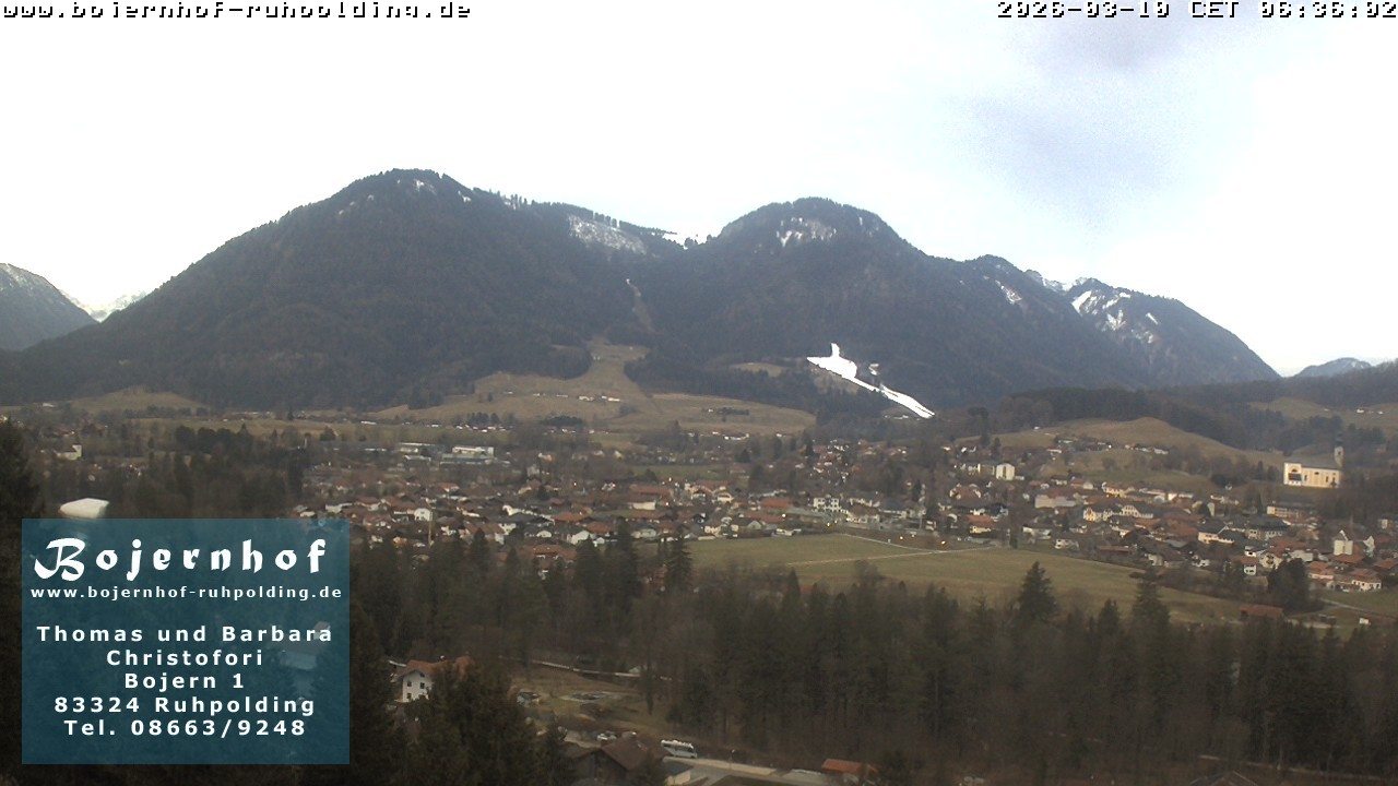 Archiv Foto Webcam Ruhpolding: Unterkunft Bojernhof