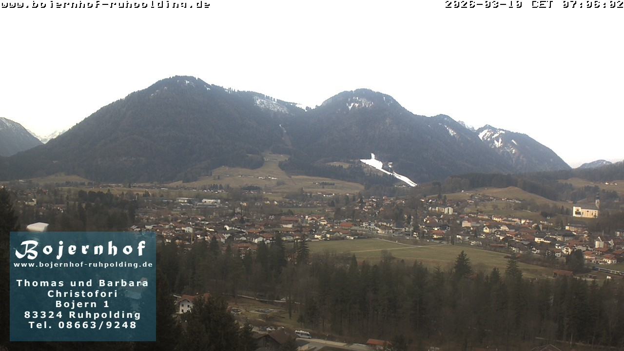Archiv Foto Webcam Ruhpolding: Unterkunft Bojernhof