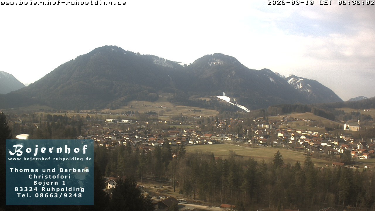 Archiv Foto Webcam Ruhpolding: Unterkunft Bojernhof
