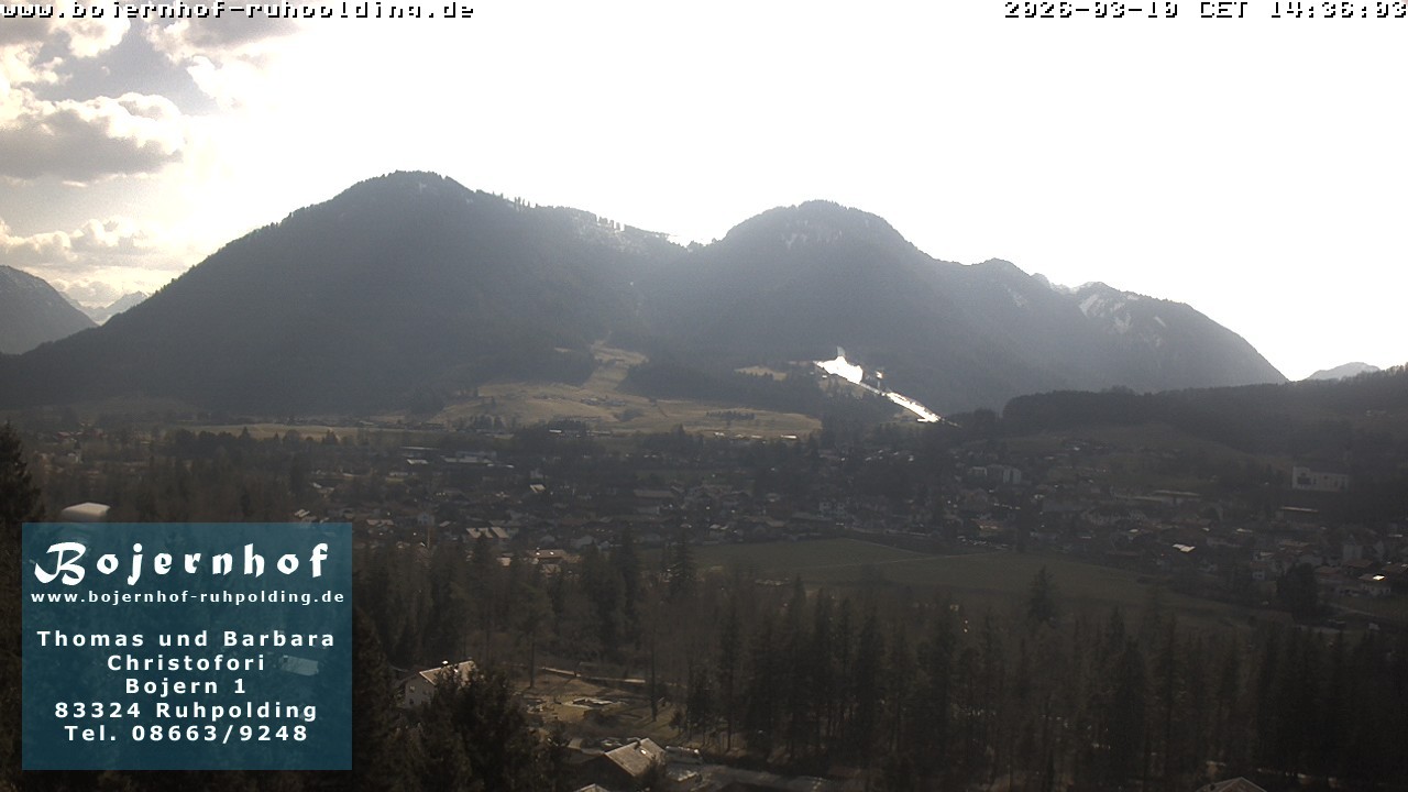 Archiv Foto Webcam Ruhpolding: Unterkunft Bojernhof