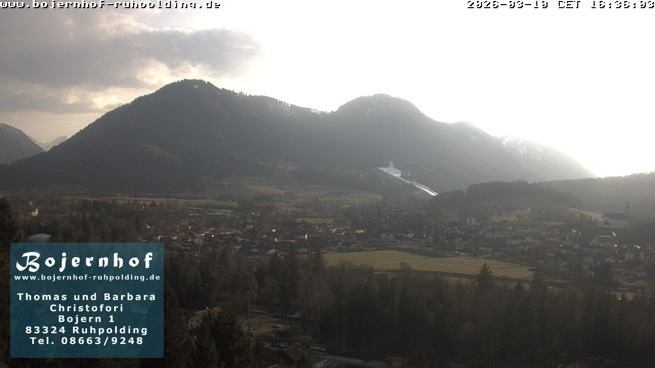 Archiv Foto Webcam Ruhpolding: Unterkunft Bojernhof