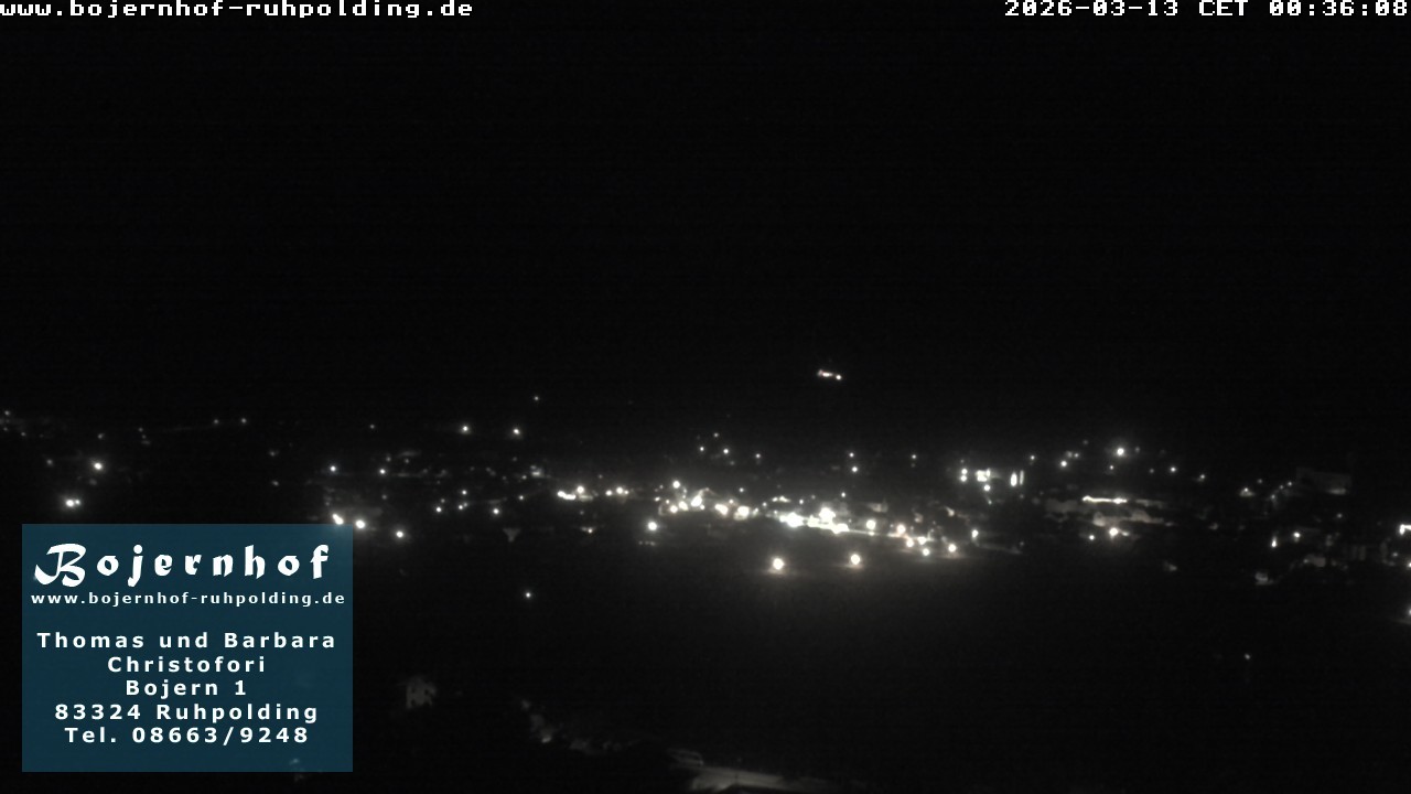 Archiv Foto Webcam Ruhpolding: Unterkunft Bojernhof