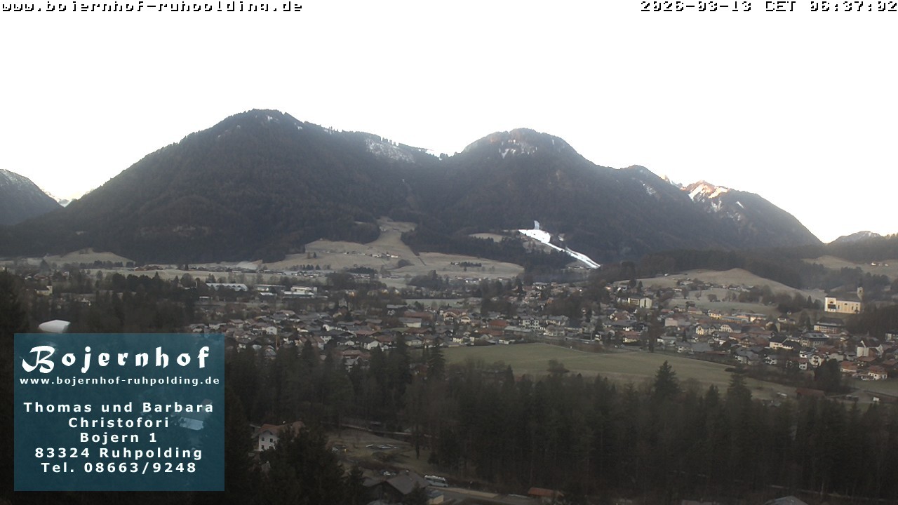 Archiv Foto Webcam Ruhpolding: Unterkunft Bojernhof