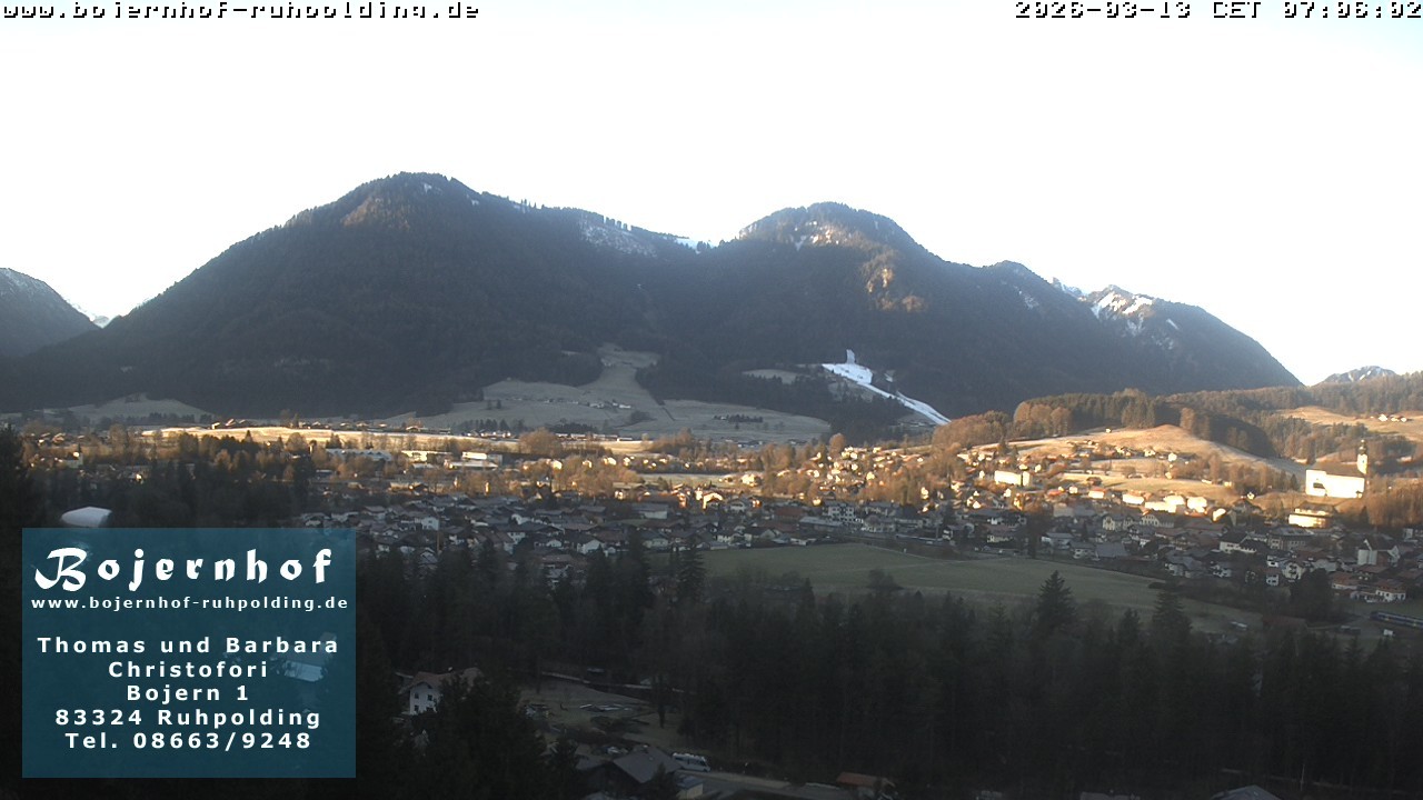 Archiv Foto Webcam Ruhpolding: Unterkunft Bojernhof