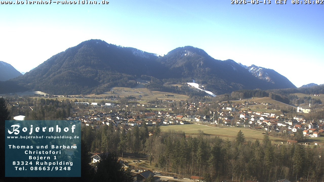 Archiv Foto Webcam Ruhpolding: Unterkunft Bojernhof