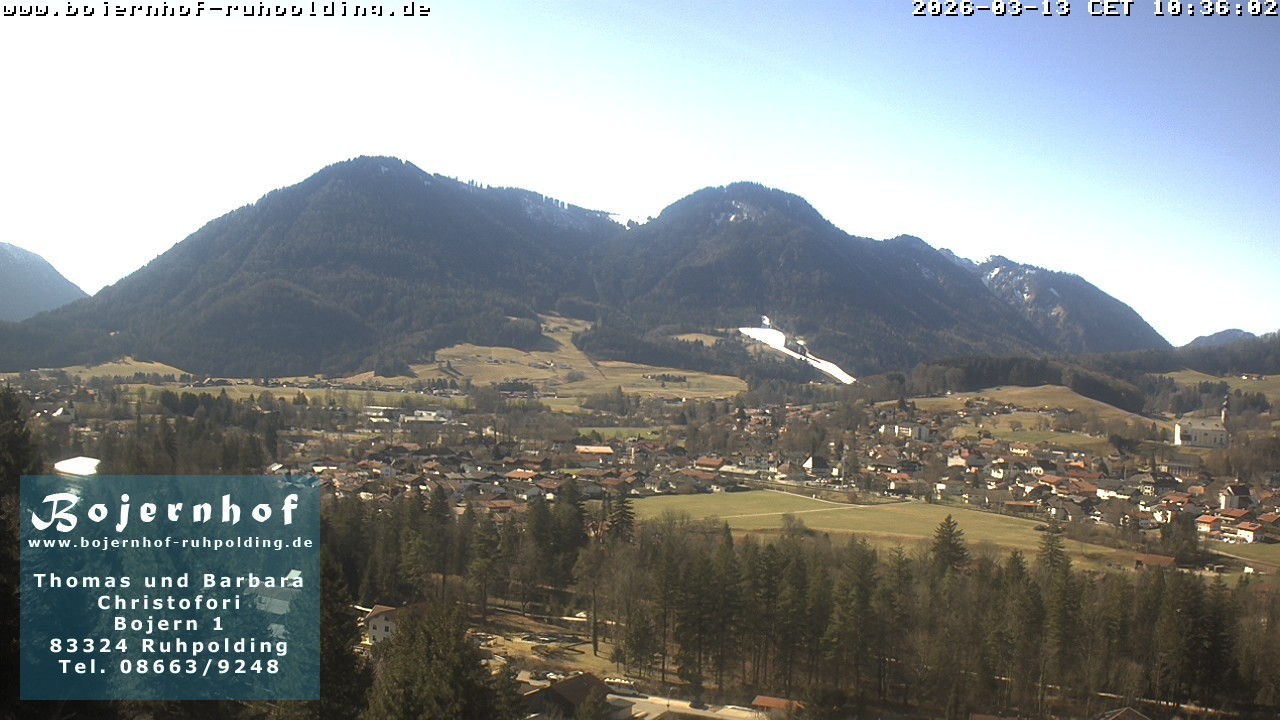 Archiv Foto Webcam Ruhpolding: Unterkunft Bojernhof