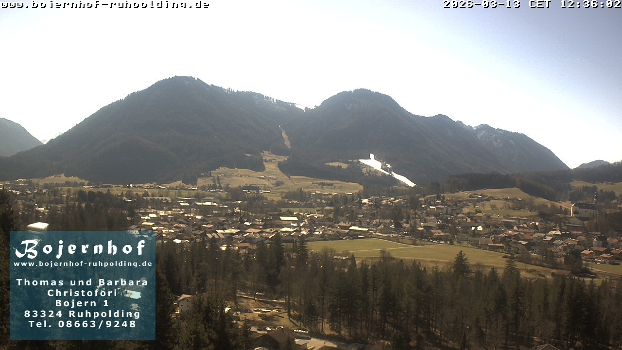 Archiv Foto Webcam Ruhpolding: Unterkunft Bojernhof