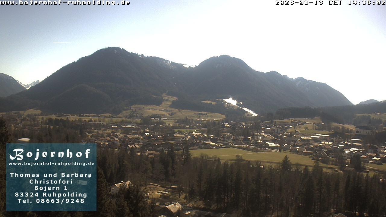 Archiv Foto Webcam Ruhpolding: Unterkunft Bojernhof