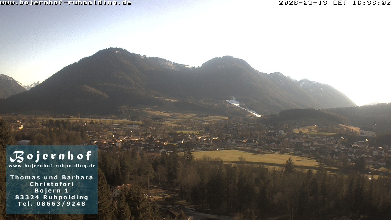 Archiv Foto Webcam Ruhpolding: Unterkunft Bojernhof