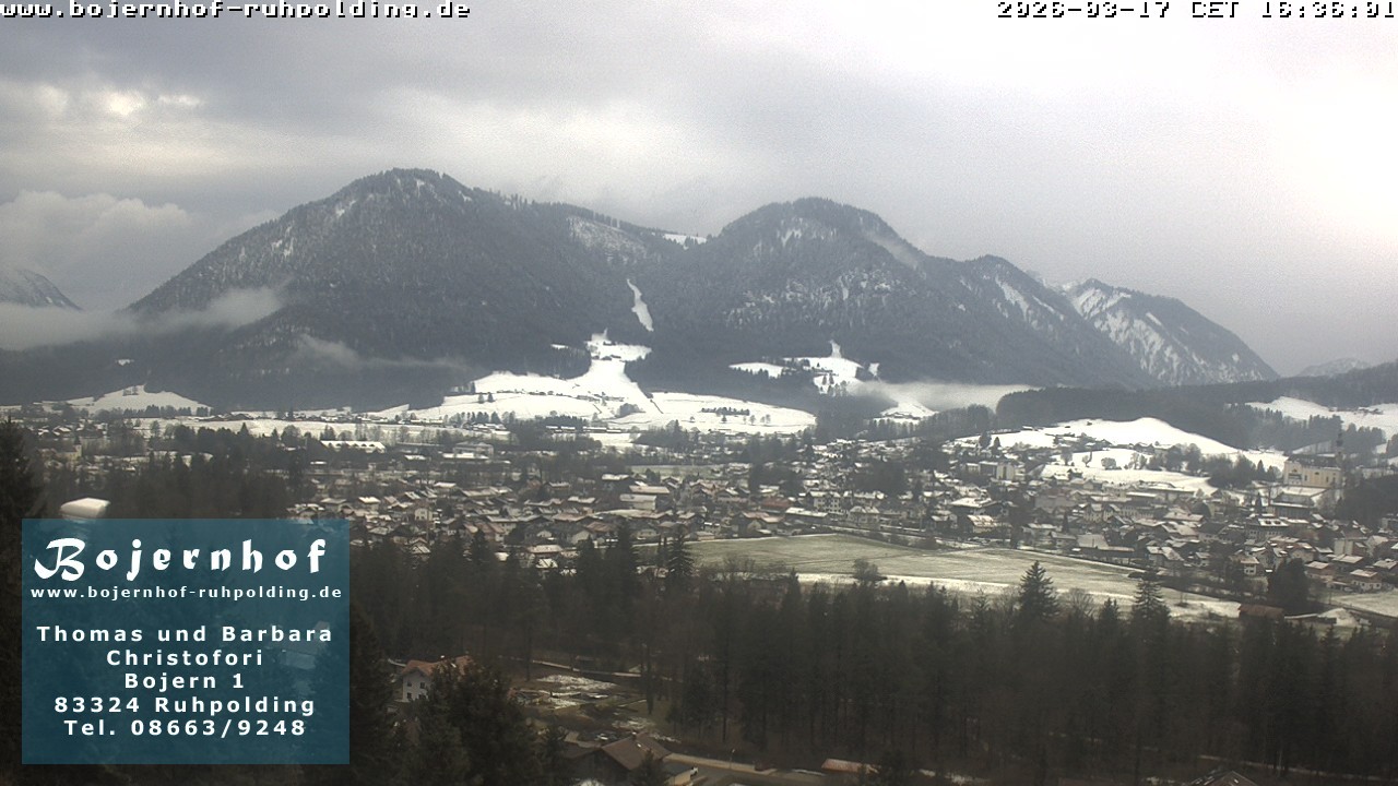 Archiv Foto Webcam Ruhpolding: Unterkunft Bojernhof