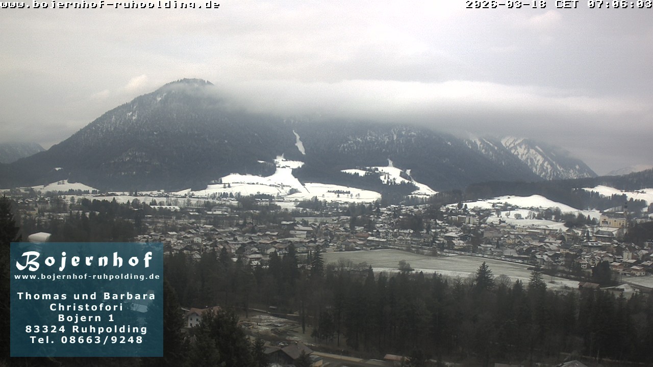 Archiv Foto Webcam Ruhpolding: Unterkunft Bojernhof
