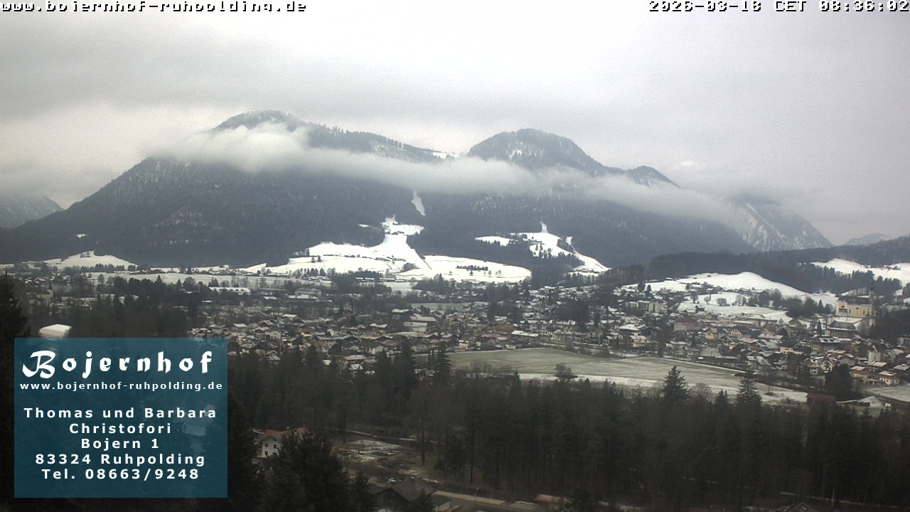 Archiv Foto Webcam Ruhpolding: Unterkunft Bojernhof