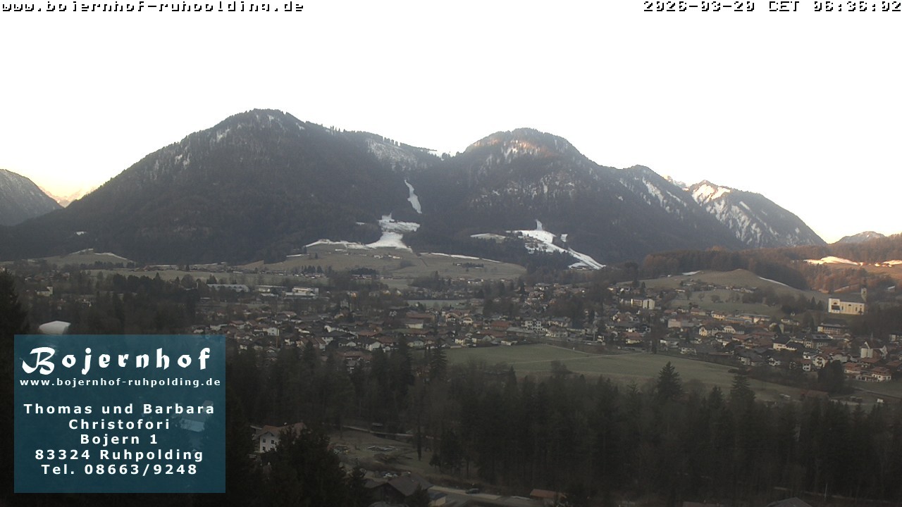 Archiv Foto Webcam Ruhpolding: Unterkunft Bojernhof