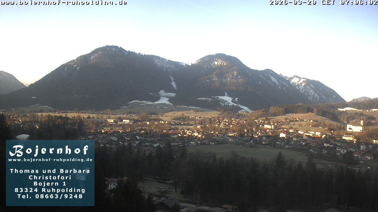 Archiv Foto Webcam Ruhpolding: Unterkunft Bojernhof