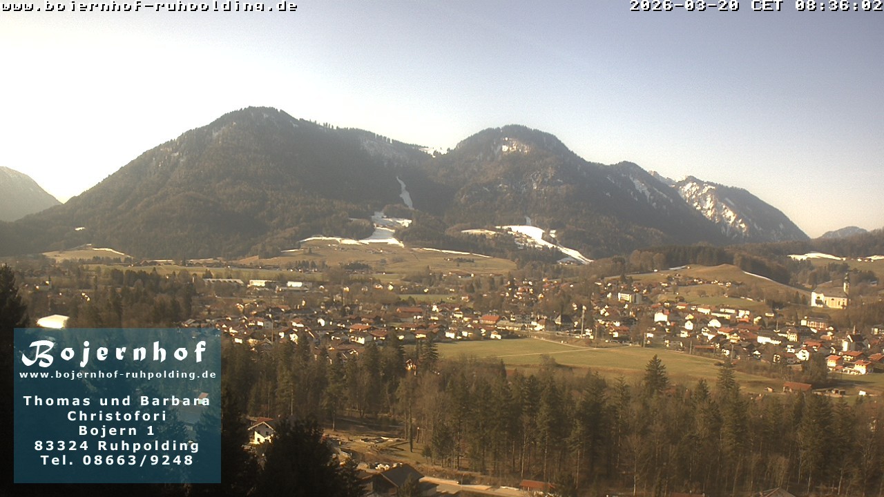Archiv Foto Webcam Ruhpolding: Unterkunft Bojernhof