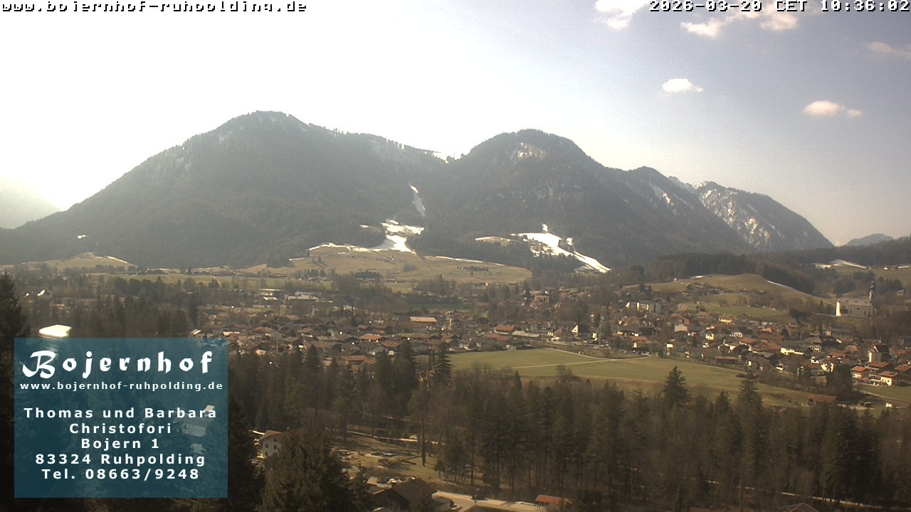 Archiv Foto Webcam Ruhpolding: Unterkunft Bojernhof