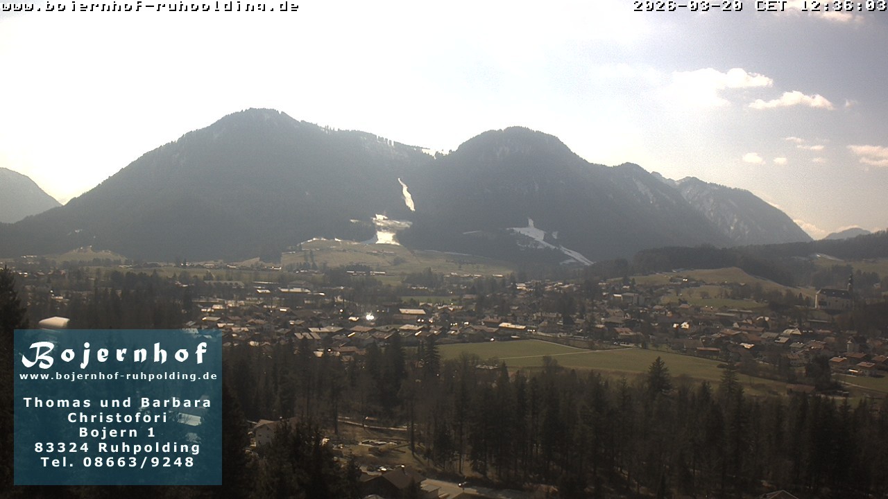 Archiv Foto Webcam Ruhpolding: Unterkunft Bojernhof