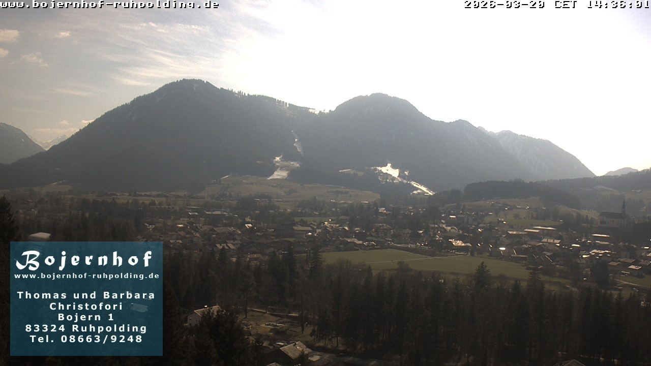 Archiv Foto Webcam Ruhpolding: Unterkunft Bojernhof