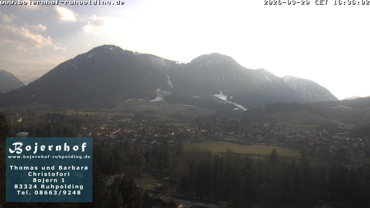 Archiv Foto Webcam Ruhpolding: Unterkunft Bojernhof
