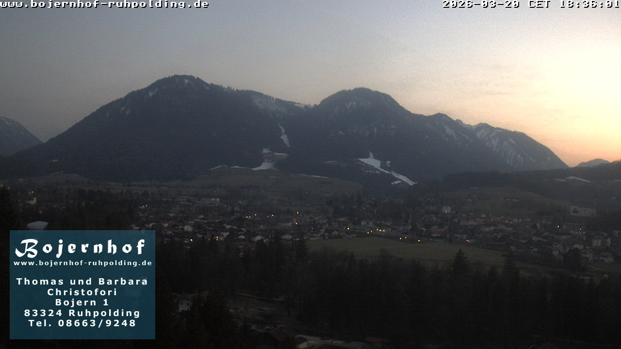 Archiv Foto Webcam Ruhpolding: Unterkunft Bojernhof