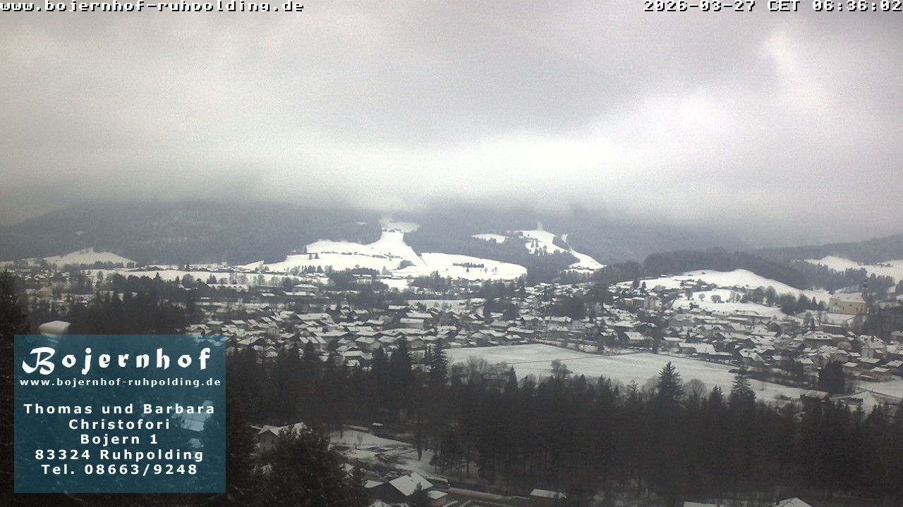 Archiv Foto Webcam Ruhpolding: Unterkunft Bojernhof
