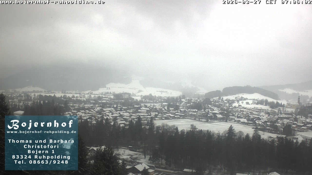 Archiv Foto Webcam Ruhpolding: Unterkunft Bojernhof