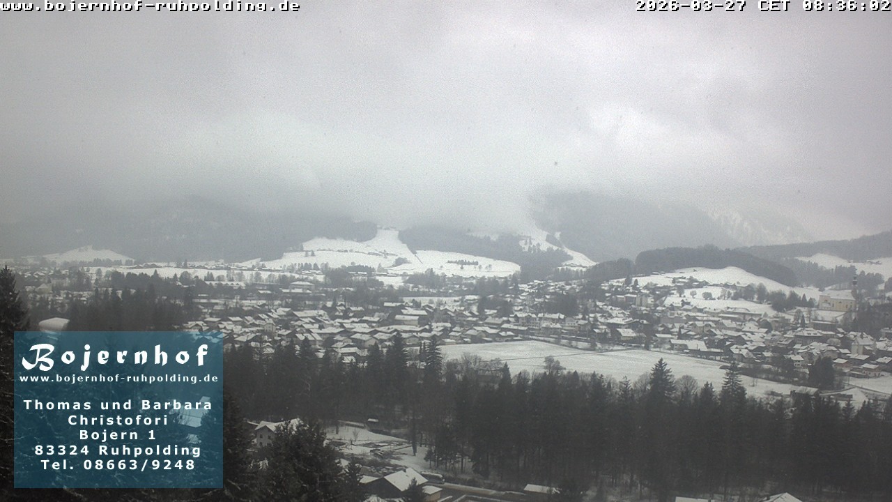 Archiv Foto Webcam Ruhpolding: Unterkunft Bojernhof