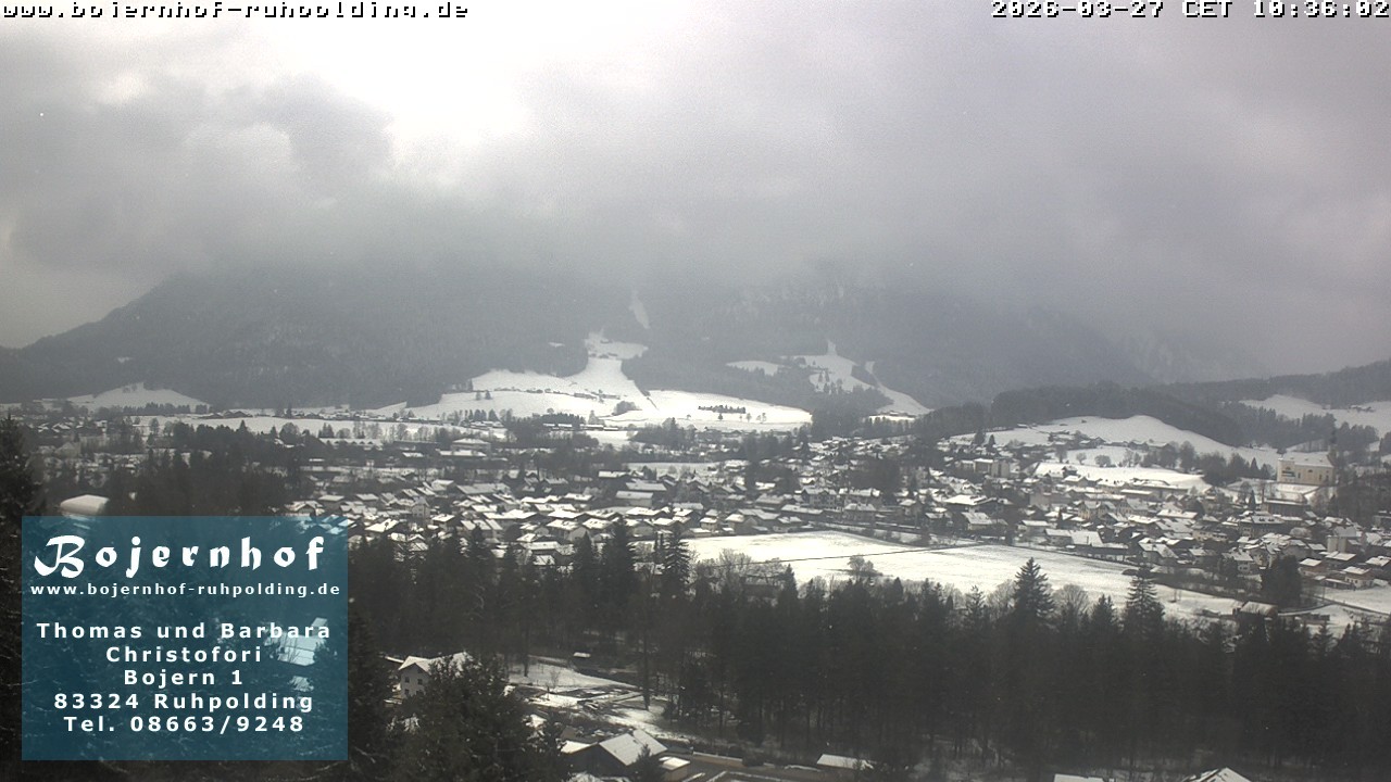 Archiv Foto Webcam Ruhpolding: Unterkunft Bojernhof