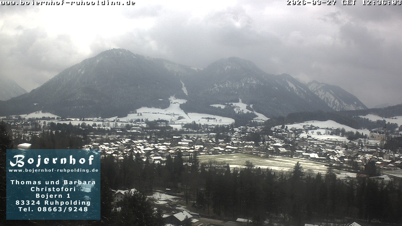 Archiv Foto Webcam Ruhpolding: Unterkunft Bojernhof