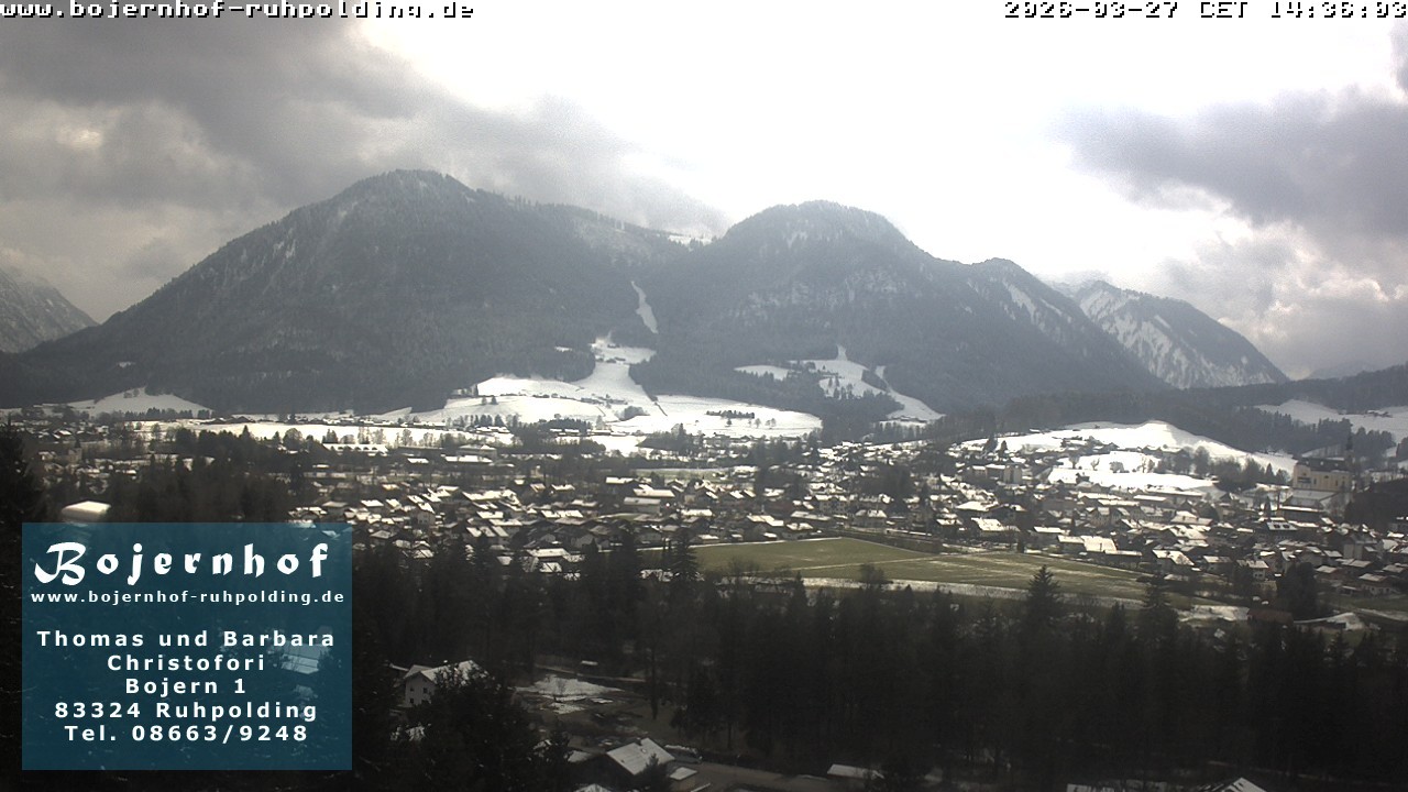 Archiv Foto Webcam Ruhpolding: Unterkunft Bojernhof