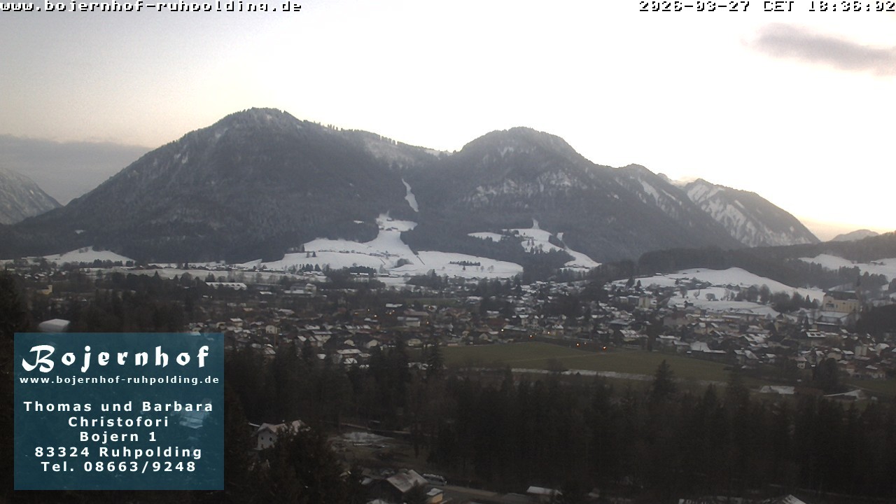Archiv Foto Webcam Ruhpolding: Unterkunft Bojernhof