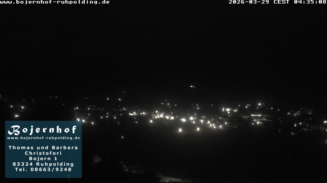 Archiv Foto Webcam Ruhpolding: Unterkunft Bojernhof