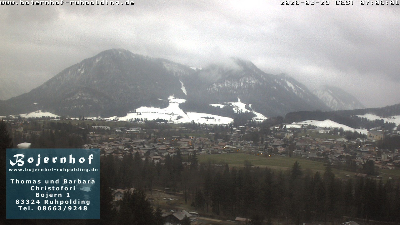 Archiv Foto Webcam Ruhpolding: Unterkunft Bojernhof