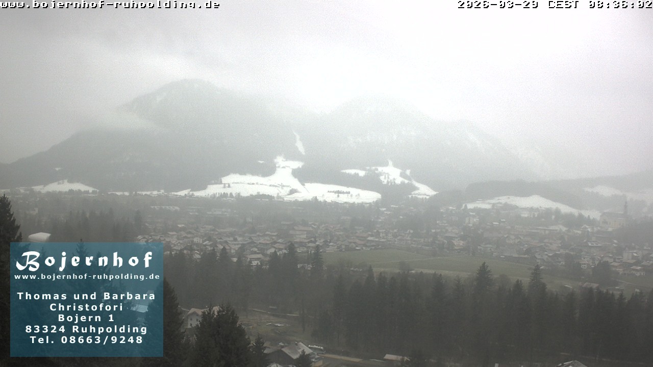 Archiv Foto Webcam Ruhpolding: Unterkunft Bojernhof