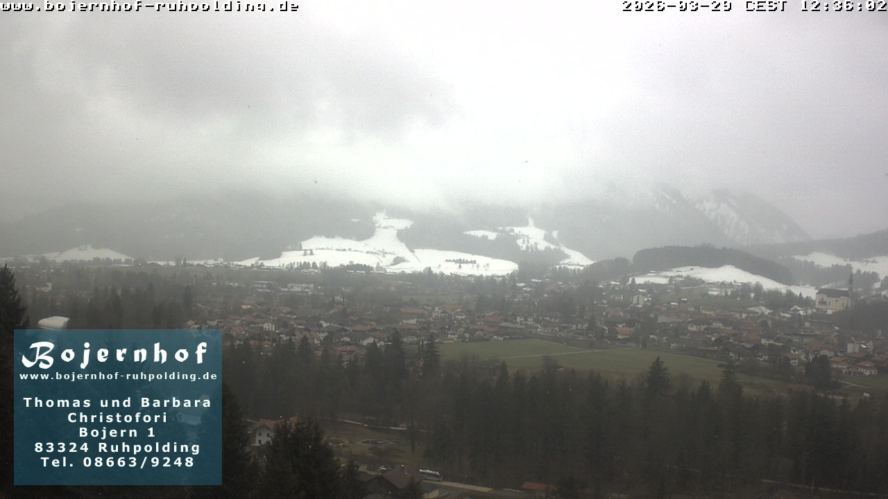 Archiv Foto Webcam Ruhpolding: Unterkunft Bojernhof