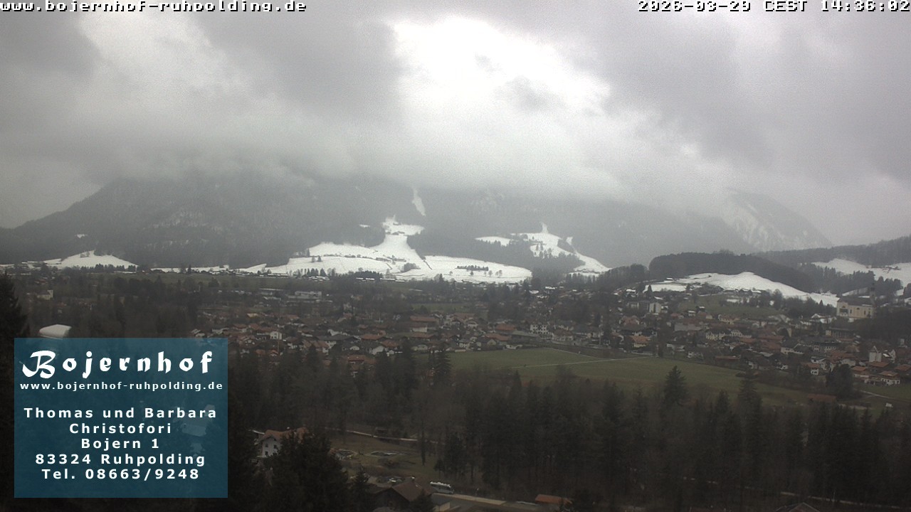 Archiv Foto Webcam Ruhpolding: Unterkunft Bojernhof