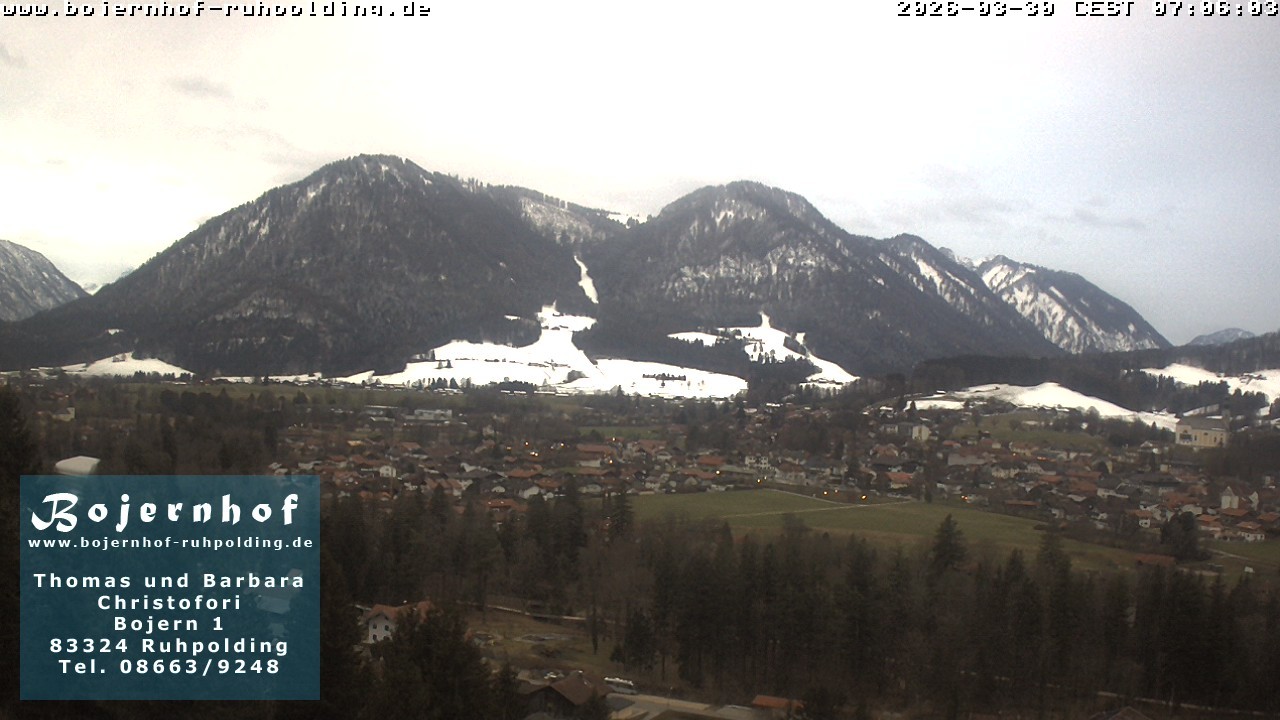 Archiv Foto Webcam Ruhpolding: Unterkunft Bojernhof