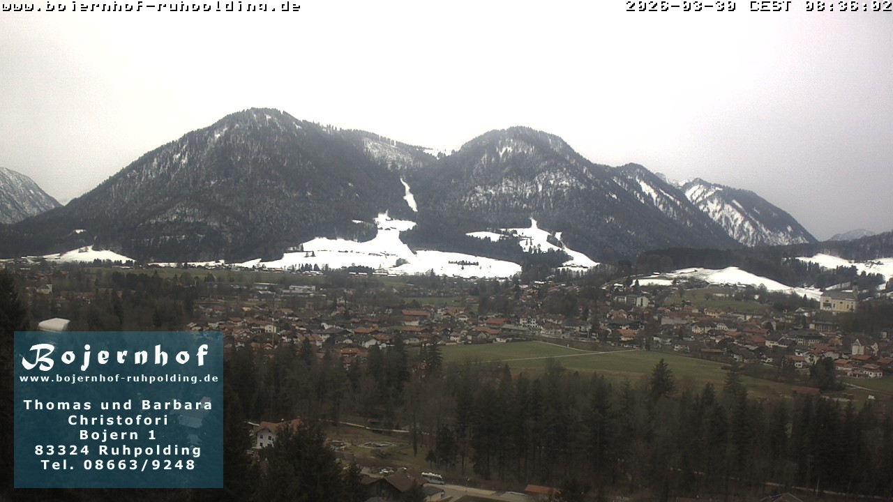 Archiv Foto Webcam Ruhpolding: Unterkunft Bojernhof