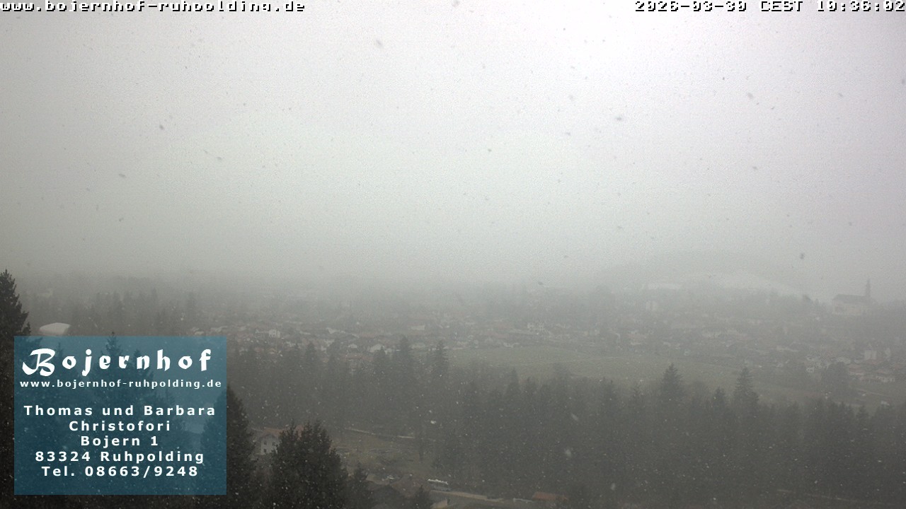 Archiv Foto Webcam Ruhpolding: Unterkunft Bojernhof