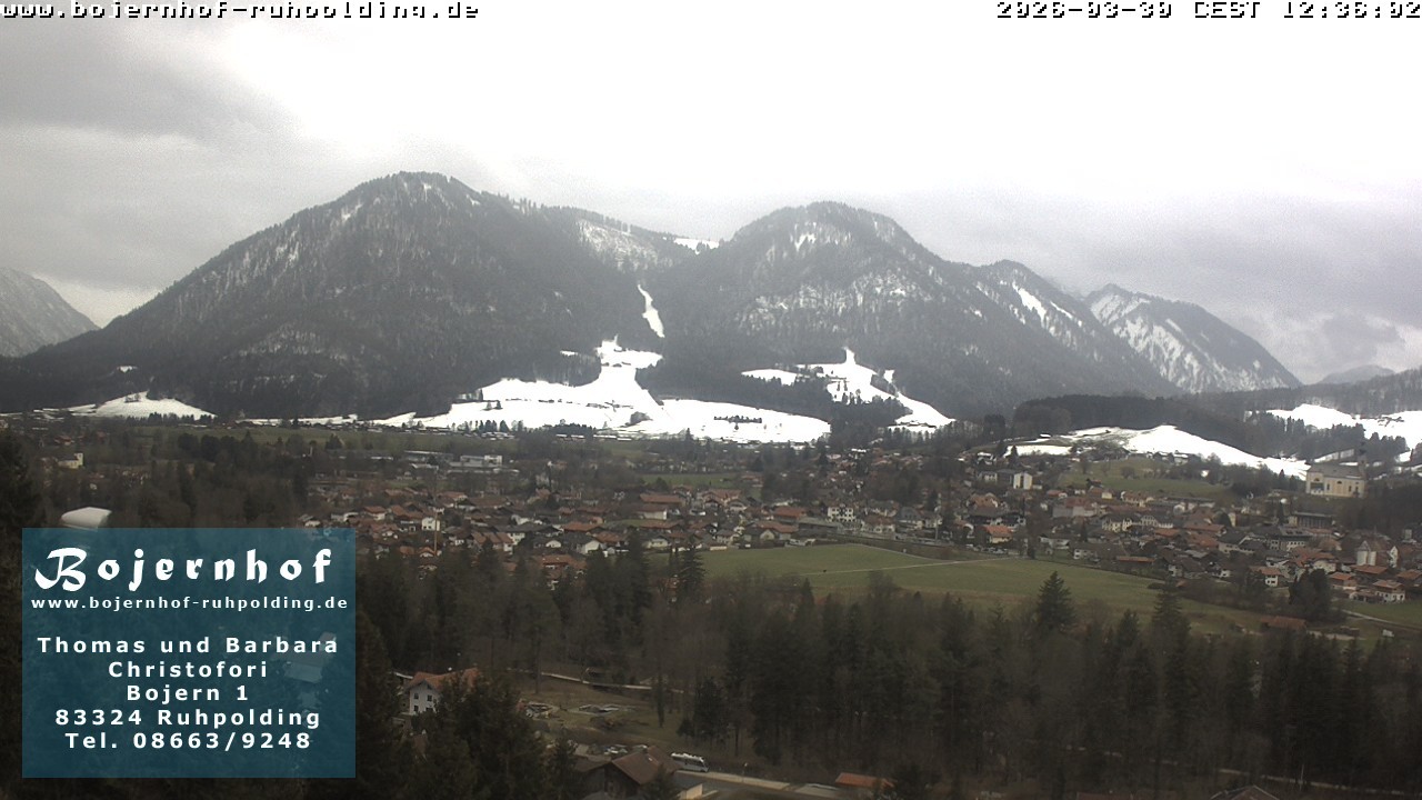 Archiv Foto Webcam Ruhpolding: Unterkunft Bojernhof