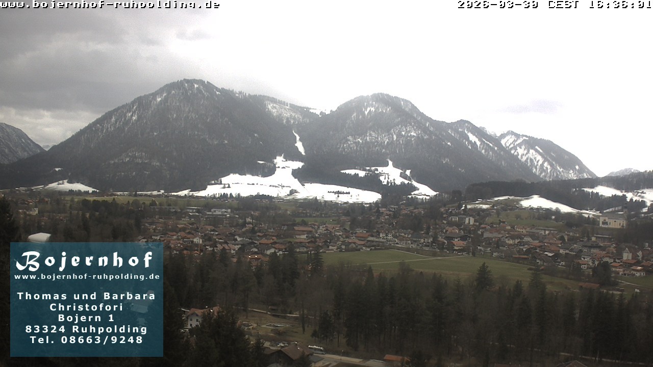 Archiv Foto Webcam Ruhpolding: Unterkunft Bojernhof