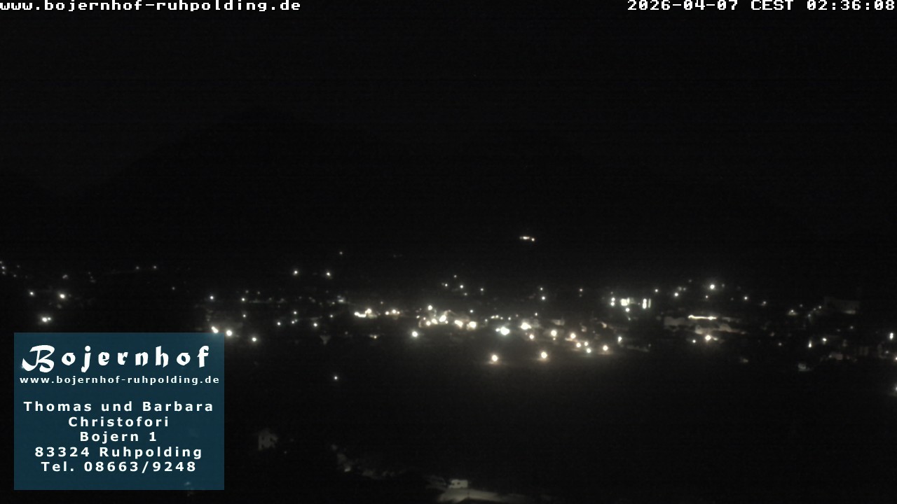 Archiv Foto Webcam Ruhpolding: Unterkunft Bojernhof