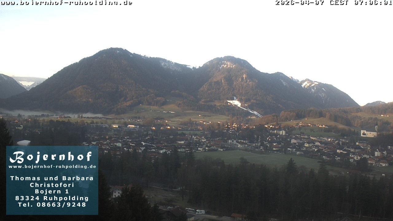 Archiv Foto Webcam Ruhpolding: Unterkunft Bojernhof