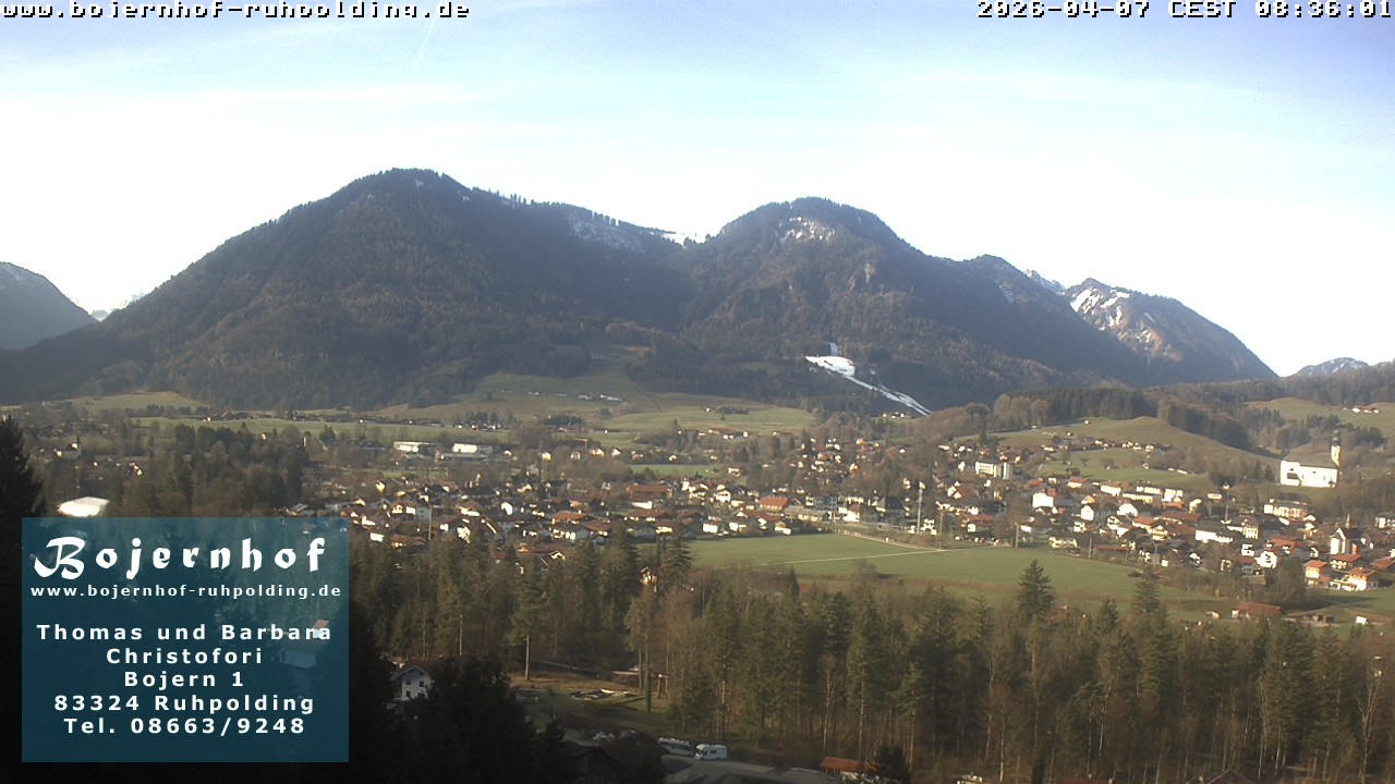 Archiv Foto Webcam Ruhpolding: Unterkunft Bojernhof