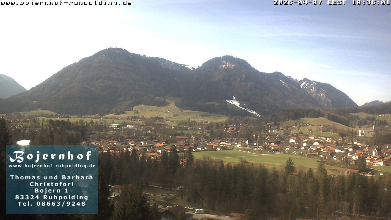 Archiv Foto Webcam Ruhpolding: Unterkunft Bojernhof