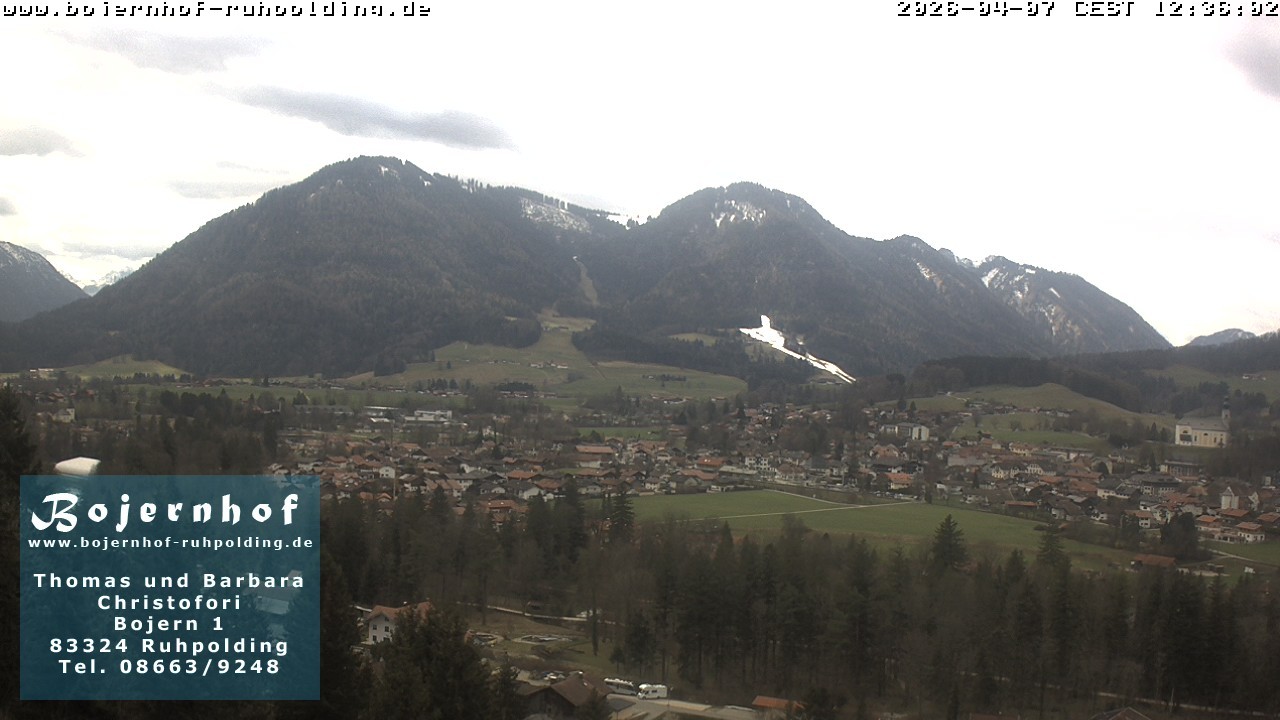 Archiv Foto Webcam Ruhpolding: Unterkunft Bojernhof